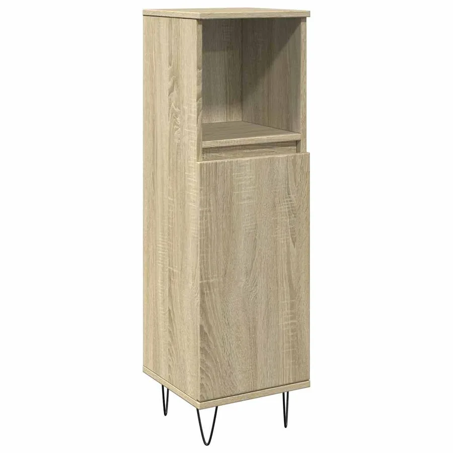 Ensemble de meubles de salle de bain 3 pcs chêne sonoma - 6