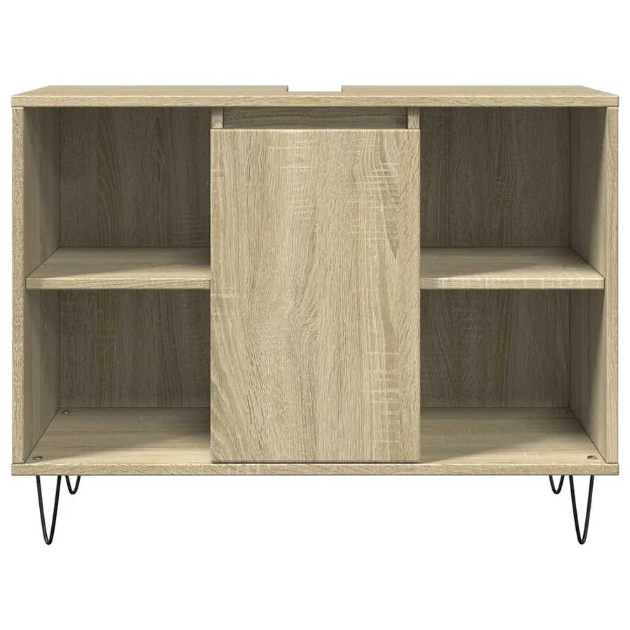 Ensemble de meubles de salle de bain 3 pcs chêne sonoma - 9