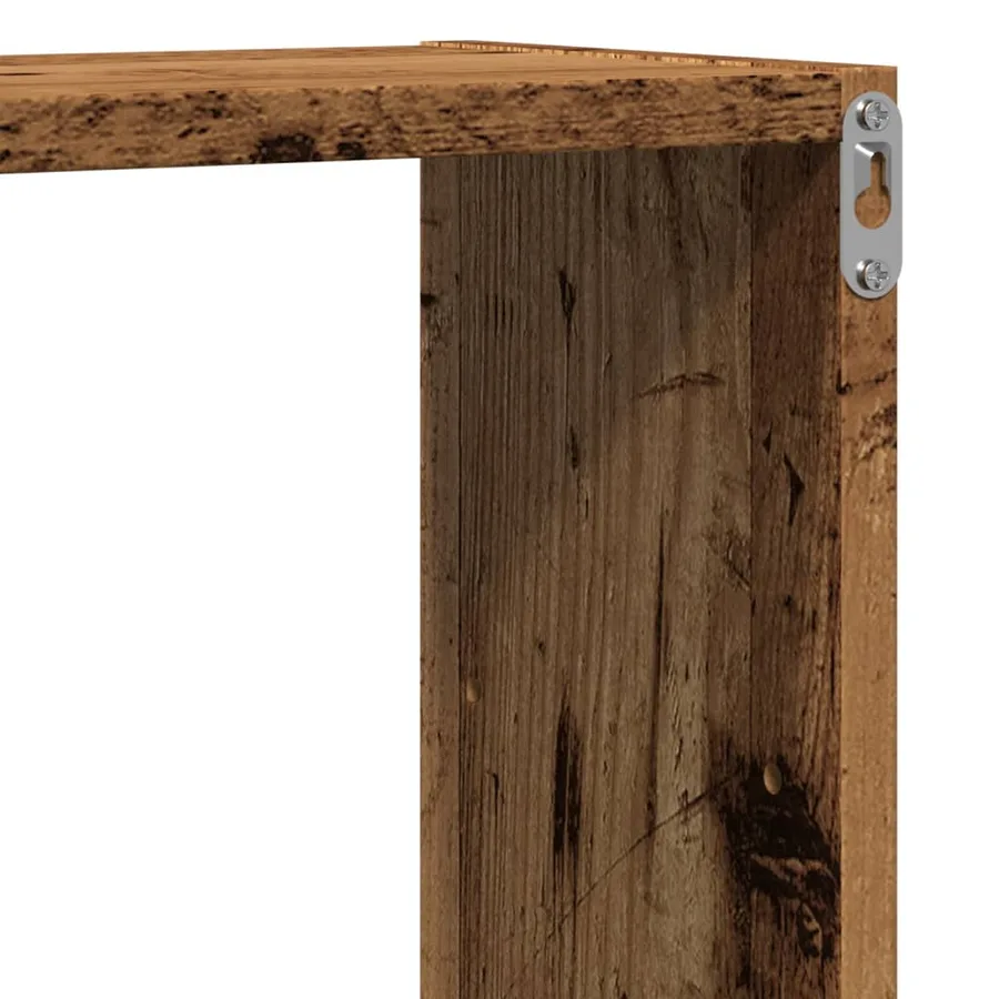 Étagère murale vieux bois 96x18x60 cm bois d'ingénierie - 8