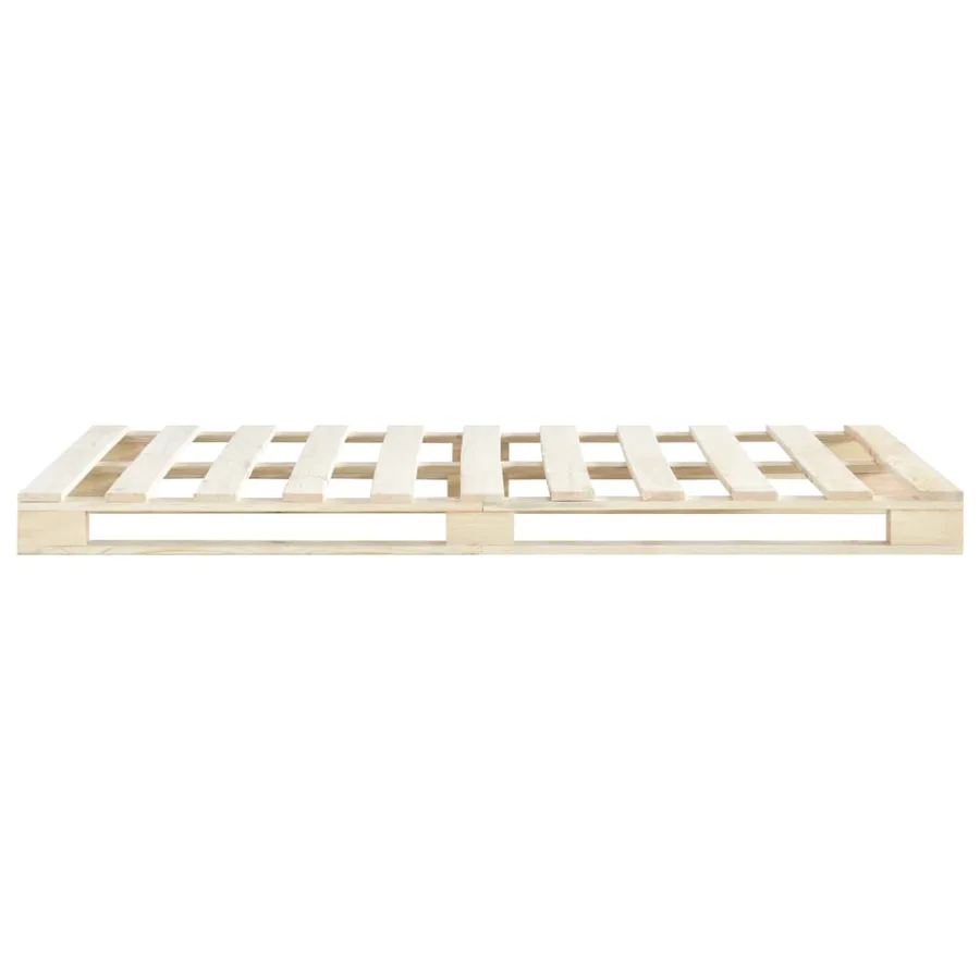 Cadre de lit de palette sans matelas 140x200 cm bois massif pin - 3