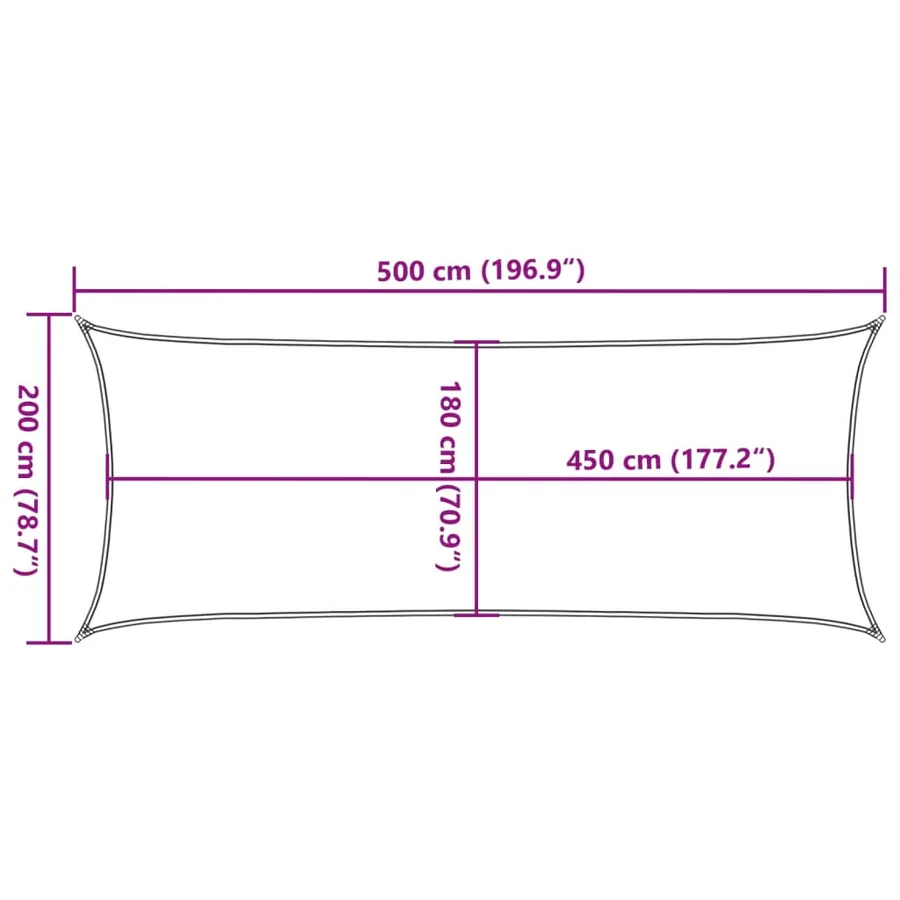 Voile d'ombrage 160 g/m² Crème 2x5 m PEHD - 10