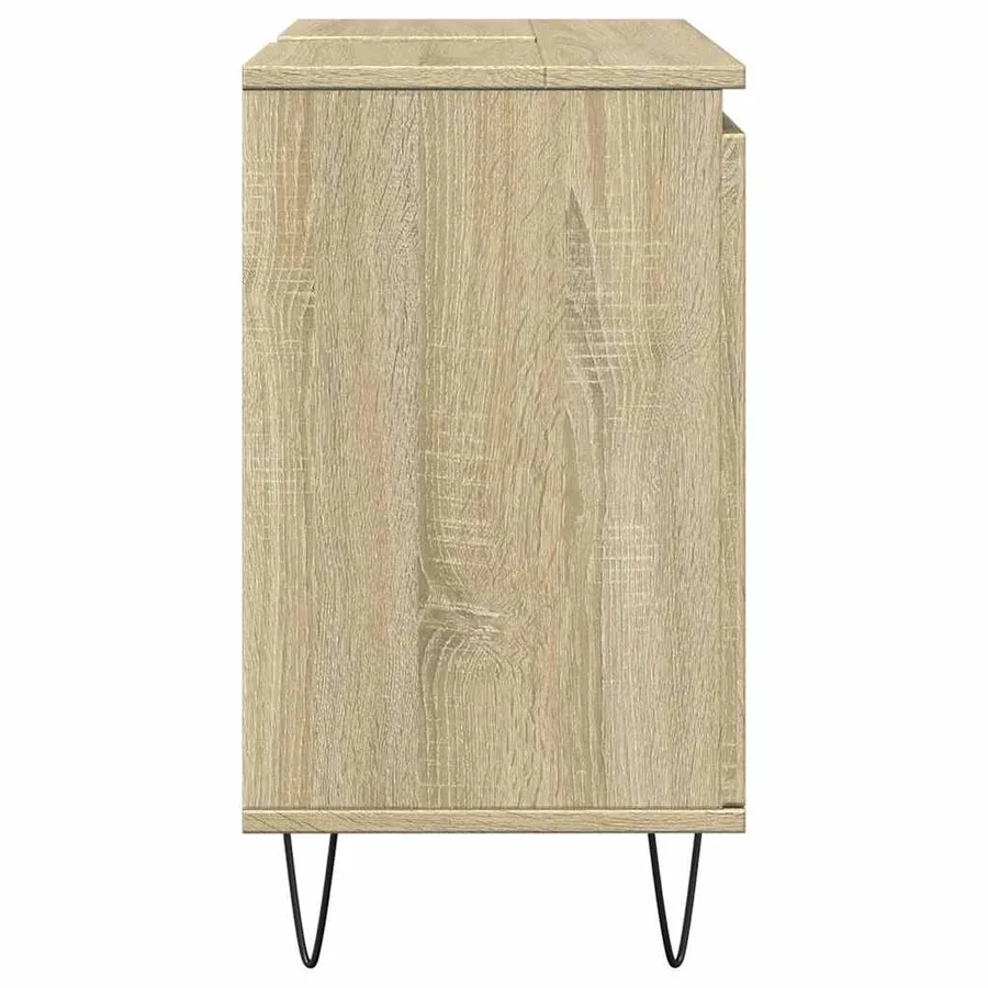 Armoire de bain chêne sonoma 58x33x60 cm bois d'ingénierie - 5