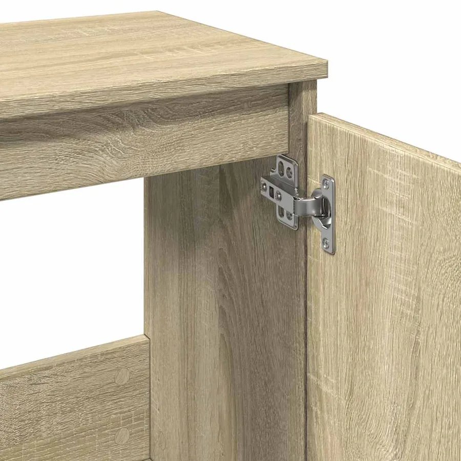 Armoire de bain chêne sonoma 58x33x60 cm bois d'ingénierie - 8