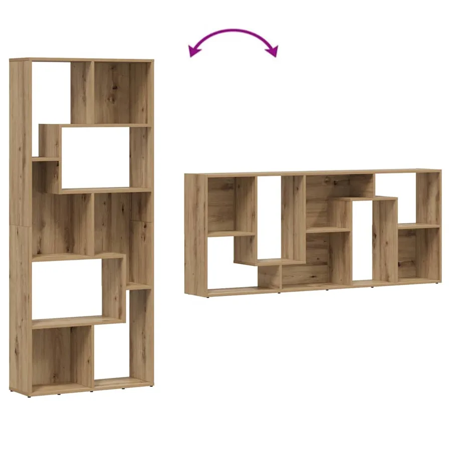 Bibliothèque Artisan Chêne 67x24x161 cm Bois d'ingénierie - 8