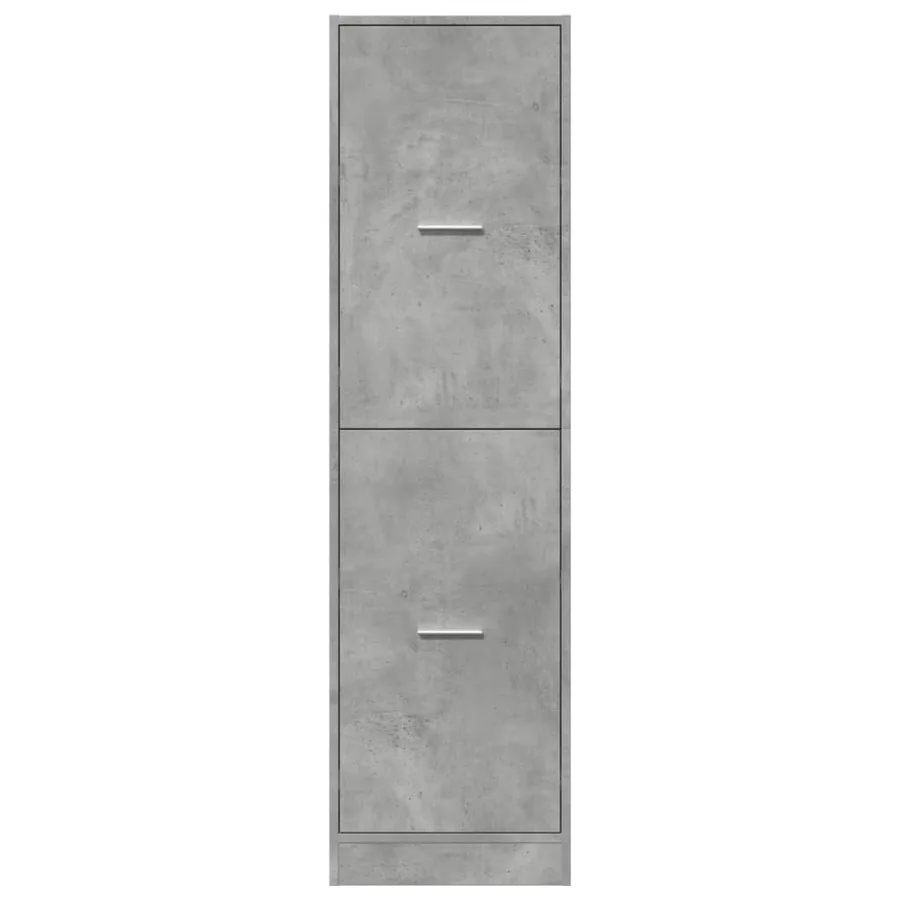 Armoire d'apothicaire gris béton 40x41x144,5 cm bois ingénierie - 5