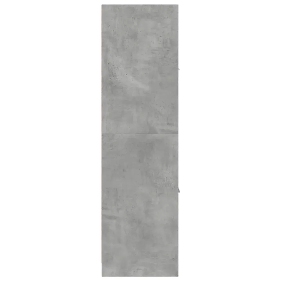 Armoire d'apothicaire gris béton 40x41x144,5 cm bois ingénierie - 7