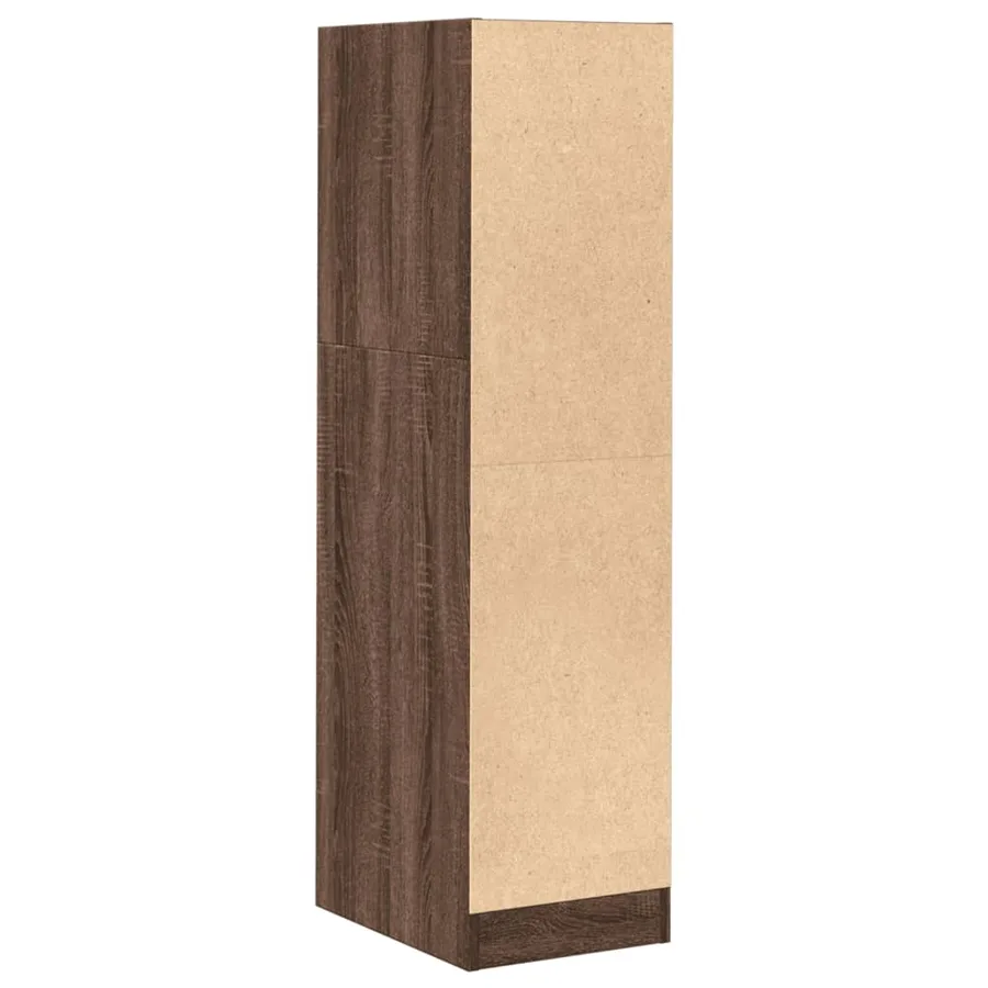 Armoire apothicaire chêne marron 30x41x118 cm bois d'ingénierie - 6