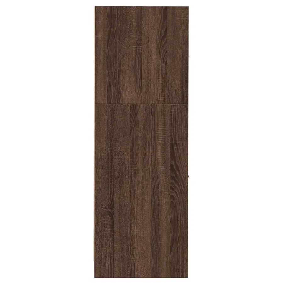 Armoire apothicaire chêne marron 30x41x118 cm bois d'ingénierie - 7
