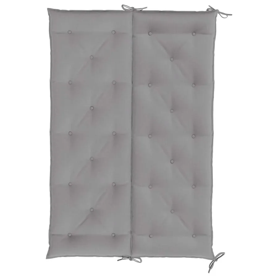 Coussin de banc de jardin gris 150x(50+50)x7 cm tissu oxford - 6