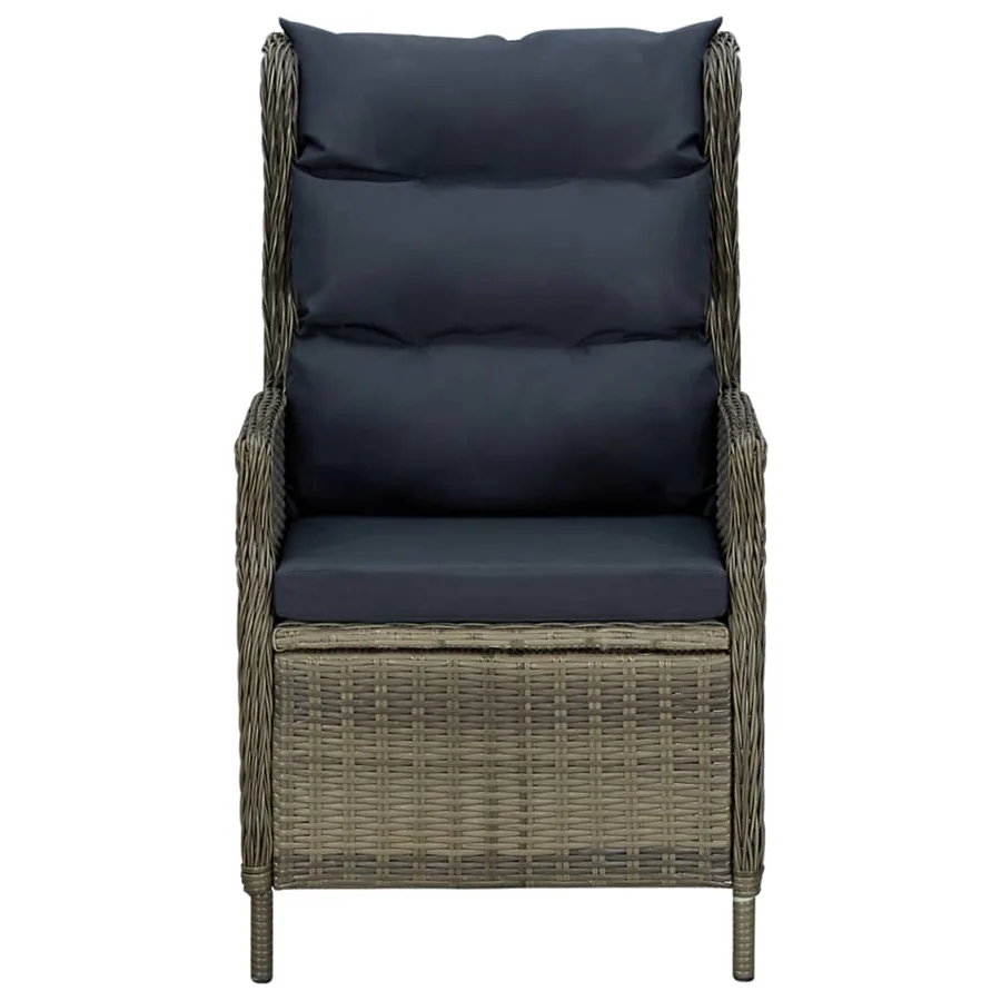 Ensemble à manger de jardin 3 pcs Marron - 4