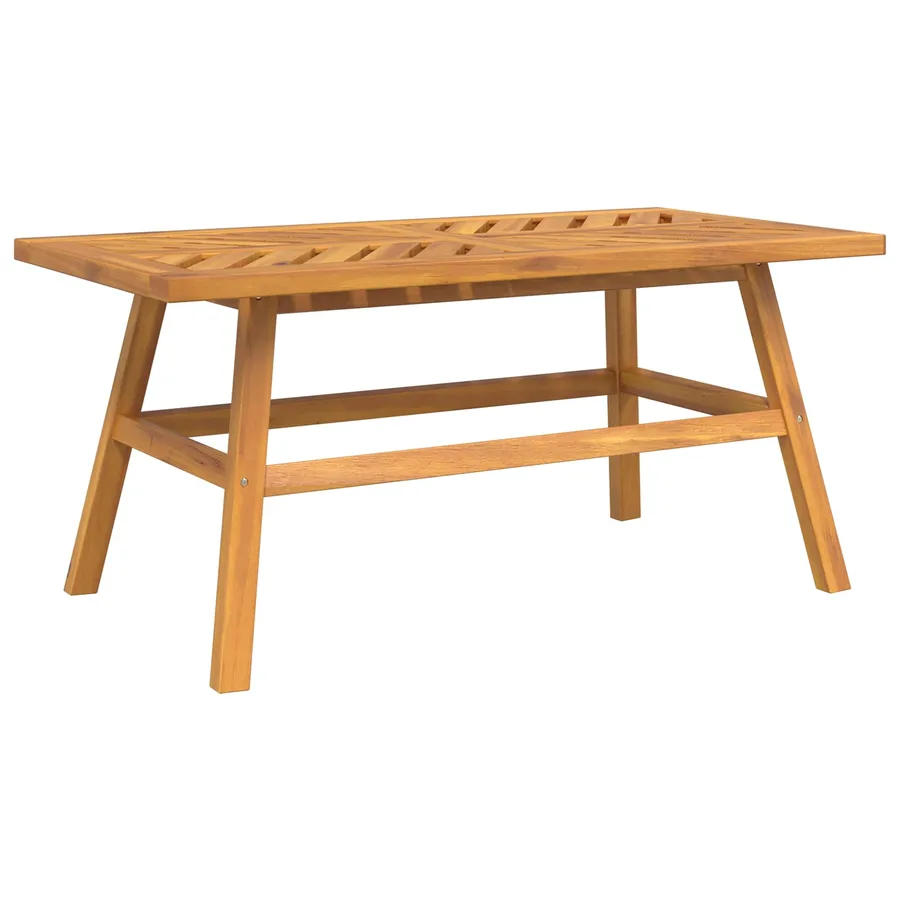 Ensemble de salon de jardin 3 pcs Marron Bois d'Acacia Massif - 7