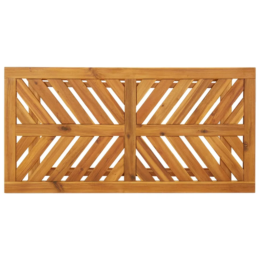 Ensemble de salon de jardin 3 pcs Marron Bois d'Acacia Massif - 9