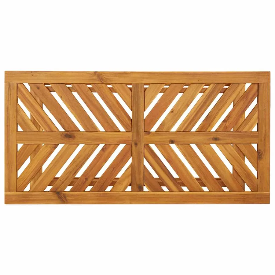 Ensemble de salon de jardin 4 pcs Marron Bois d'Acacia Massif - 9
