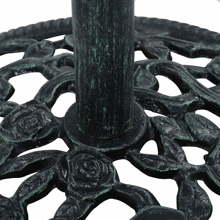 Socle de parasol Vert 9 kg 40 cm Fonte - 6