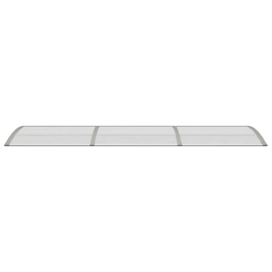 Auvent de porte Gris 300x75 cm Polycarbonate - 4