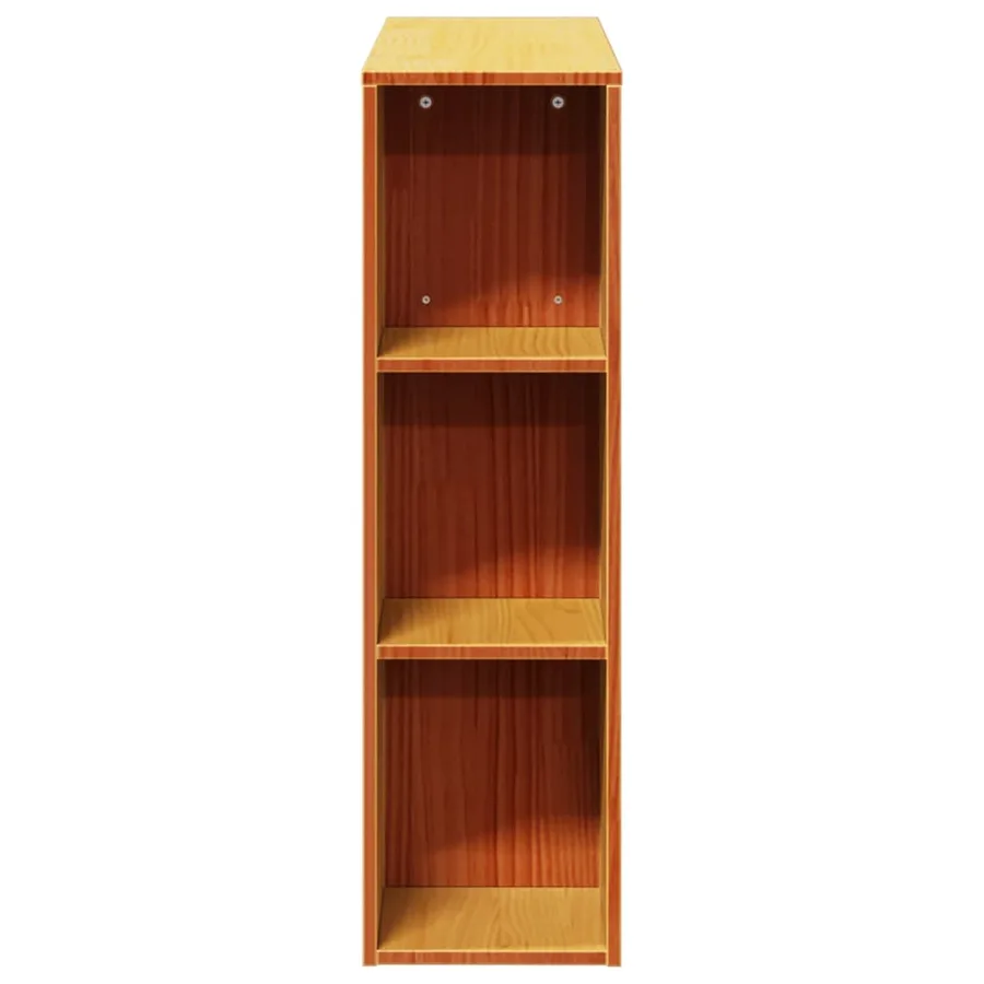 Tête de lit avec rangement cire marron 100cm bois massif de pin - 5