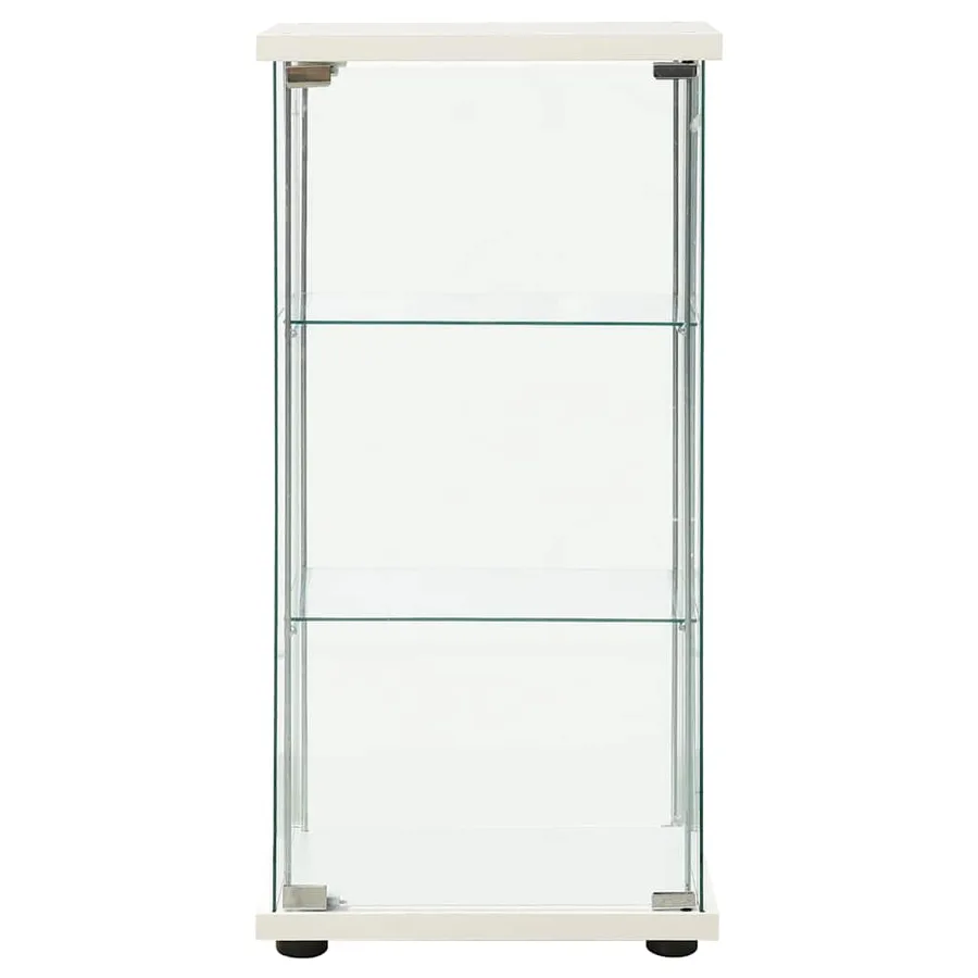 Armoire de rangement Verre trempé Blanc - 2