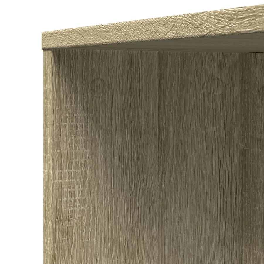 Armoire de salle de bain étroite avec roulettes chêne sonoma - 9
