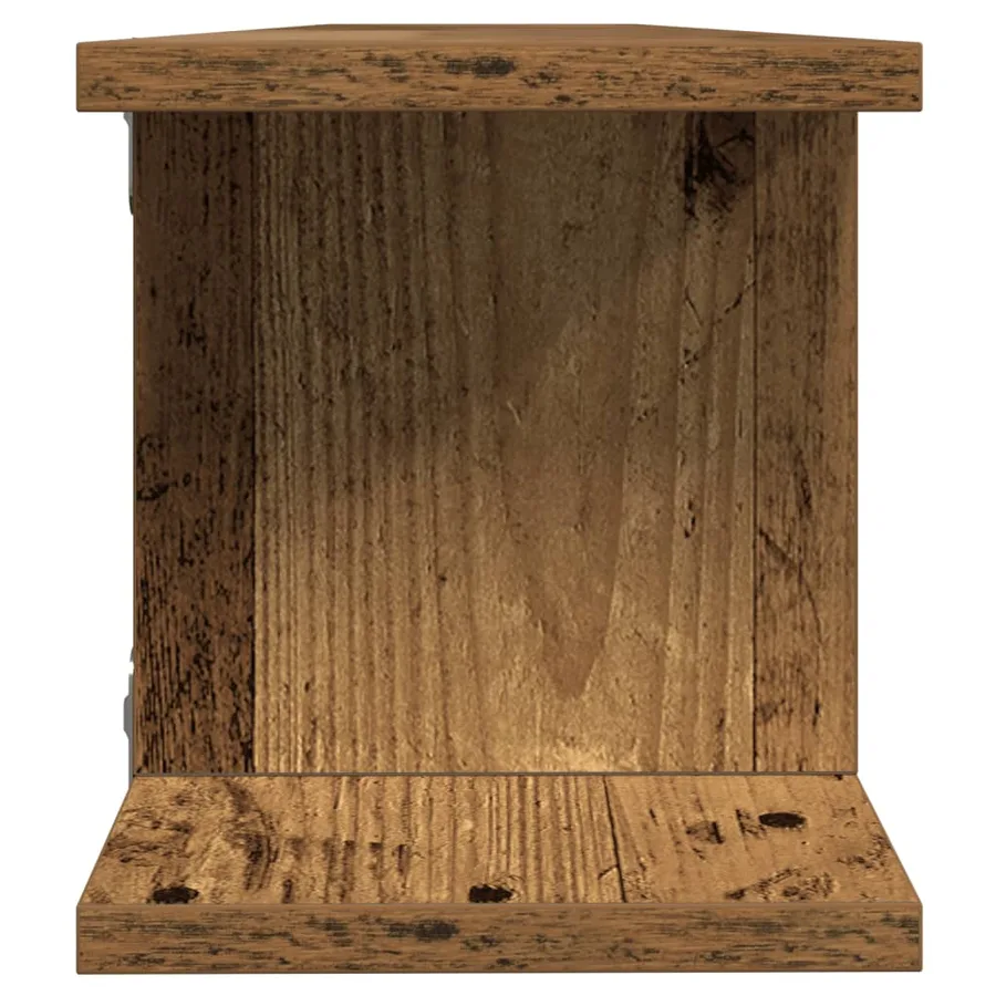 Étagères murales 2 pcs vieux bois 105x18x20cm bois d'ingénierie - 6