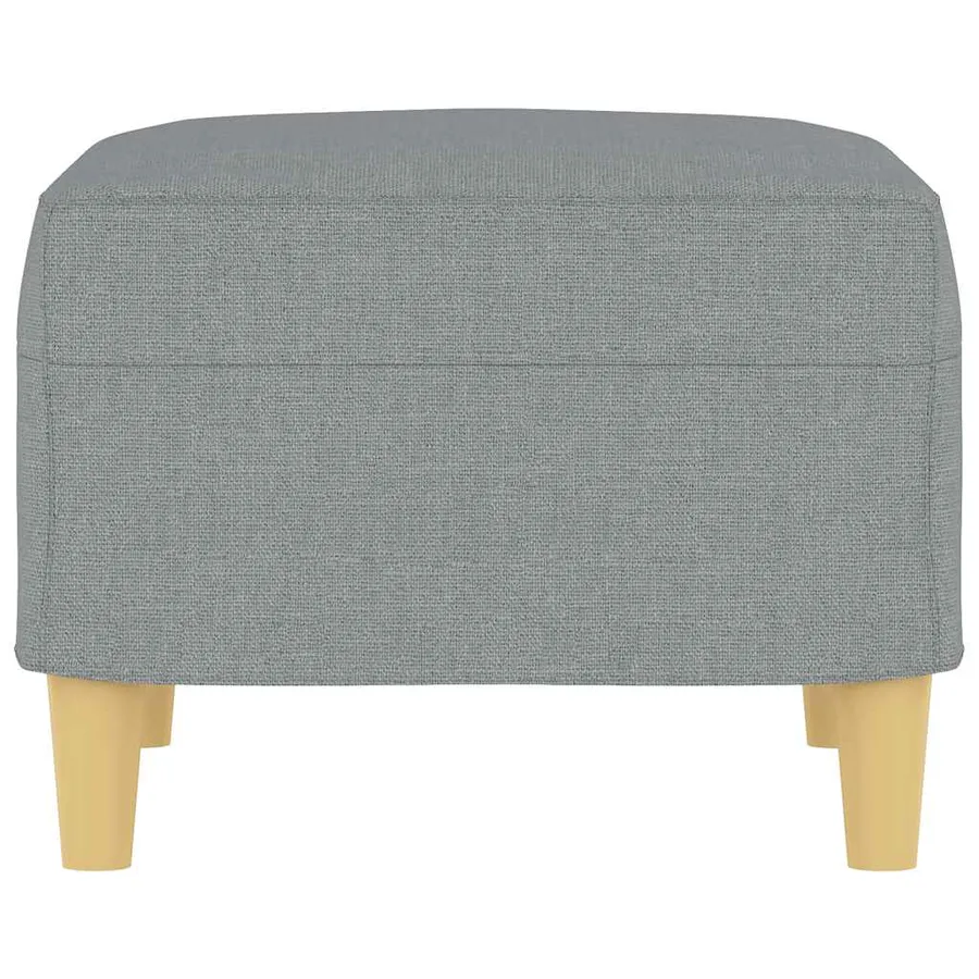 Repose-pied Gris clair 60x50x41 cm Tissu - 4