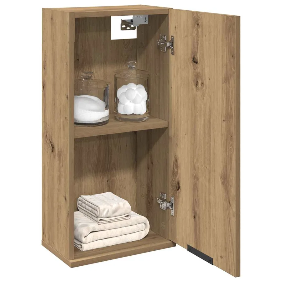 Armoire de salle de bain murale chêne artisanal 32x20x67 cm - 3