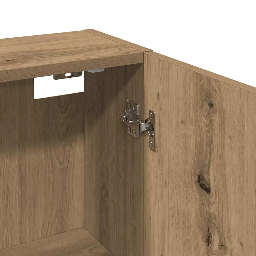 Armoire de salle de bain murale chêne artisanal 32x20x67 cm - 8