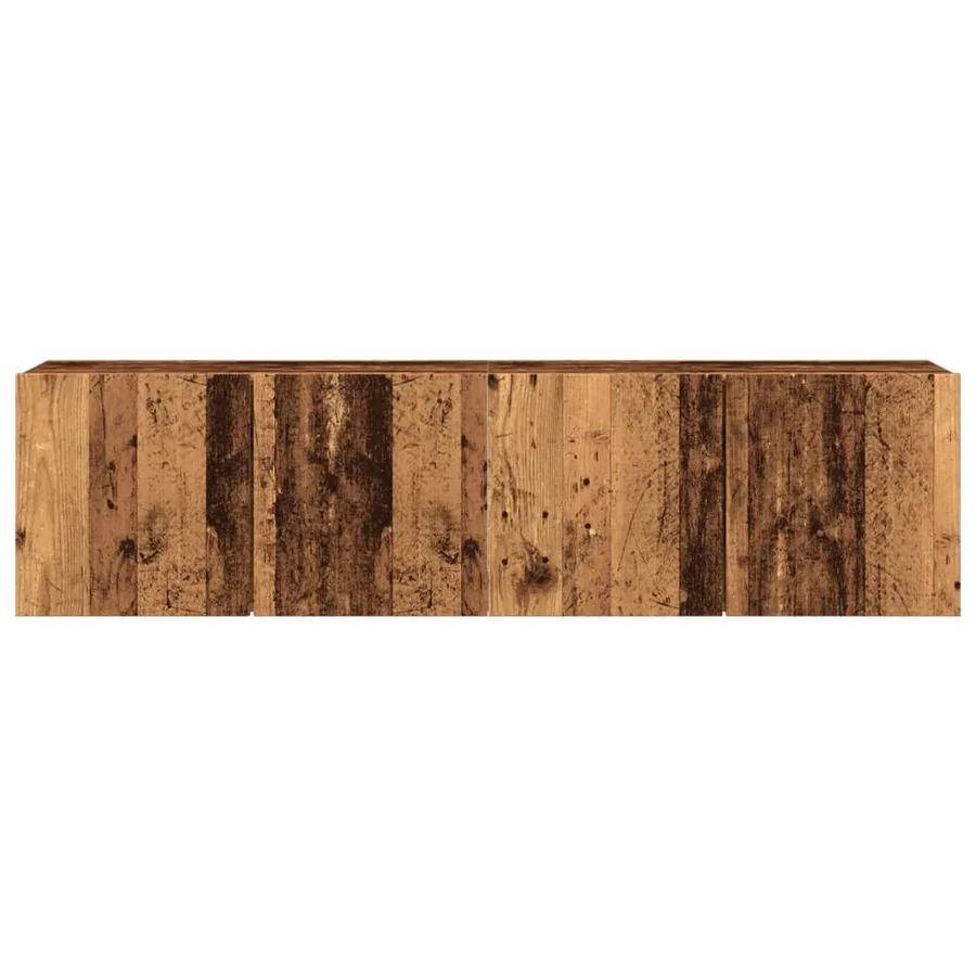 Meubles TV muraux 2 pcs vieux bois 80x30x41 cm - 4