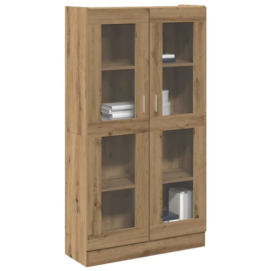 Buffet haut Chêne artisanal 82,5x30,5x150 cm Bois d'ingénierie