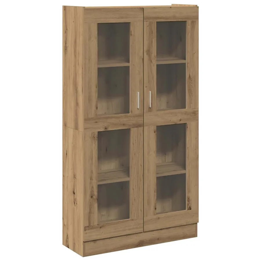 Buffet haut Chêne artisanal 82,5x30,5x150 cm Bois d'ingénierie - 2