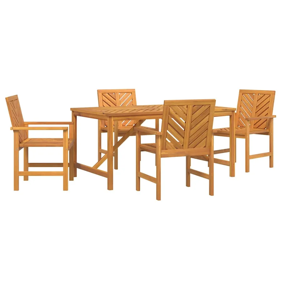 5 pc Garden dining set Brown - 2