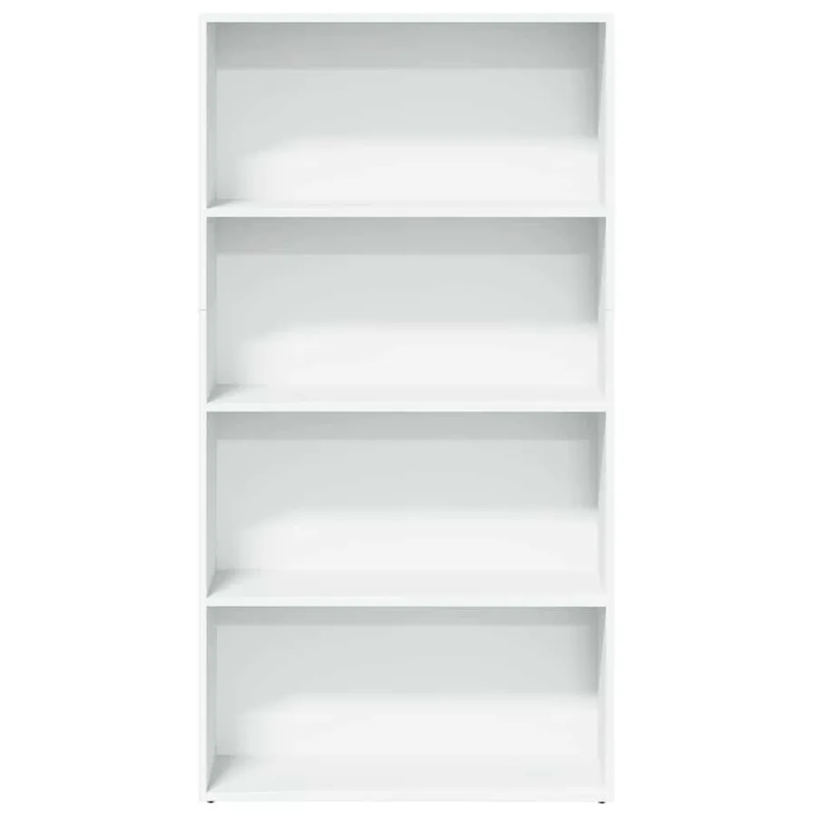 Bibliothèque blanc 80x30x152 cm bois d'ingénierie - 4
