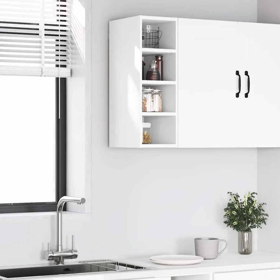 Armoire suspendue "Riga" Blanc 20 x 29,5 x 60 cm Bois d'ingénierie - 3