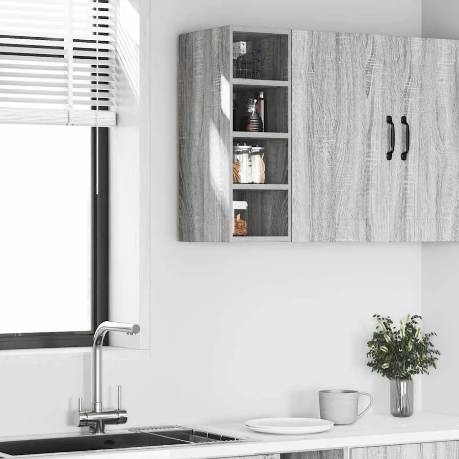 Armoire suspendue "Riga" Gris Sonoma 20 x 29,5 x 60 cm Bois d'ingénierie - 3