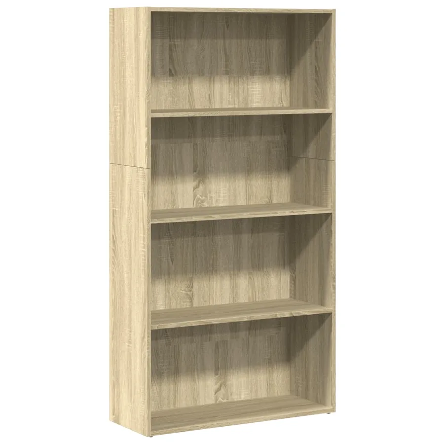 Bibliothèque chêne sonoma 80x30x152 cm bois d'ingénierie - 2