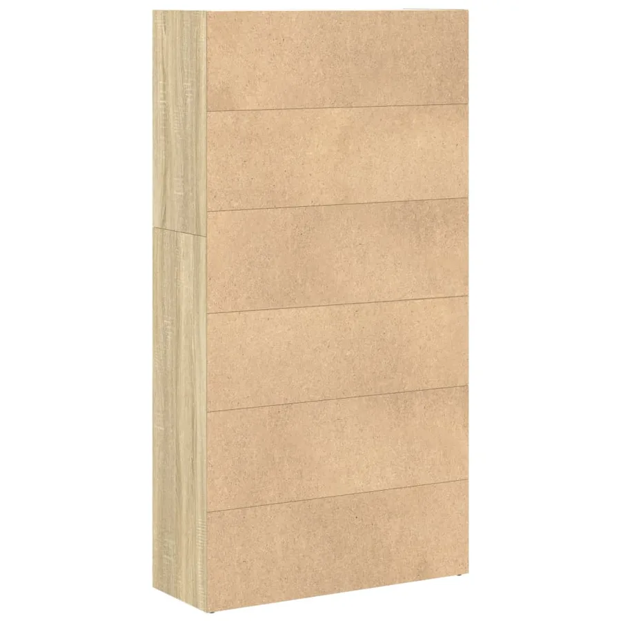 Bibliothèque chêne sonoma 80x30x152 cm bois d'ingénierie - 5