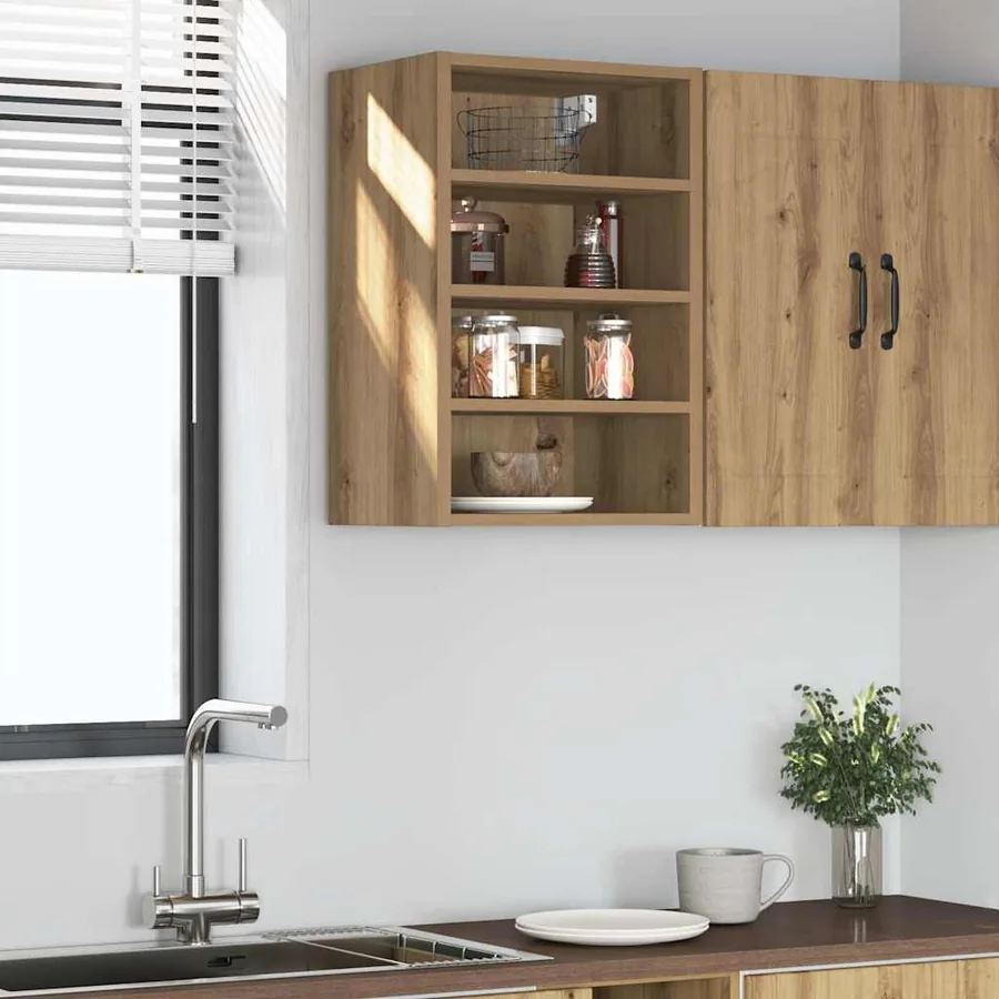 Armoire suspendue "Riga" Chêne artisanal 40 x 29,5 x 60 cm Bois d'ingénierie