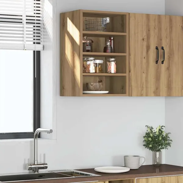 Armoire suspendue "Riga" Chêne artisanal 40 x 29,5 x 60 cm Bois d'ingénierie
