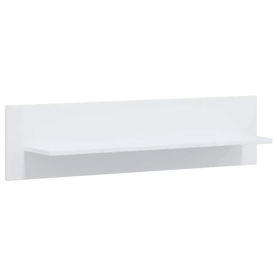 Meubles TV 5 pcs avec lumière LED blanc mat bois d'ingénierie - 11