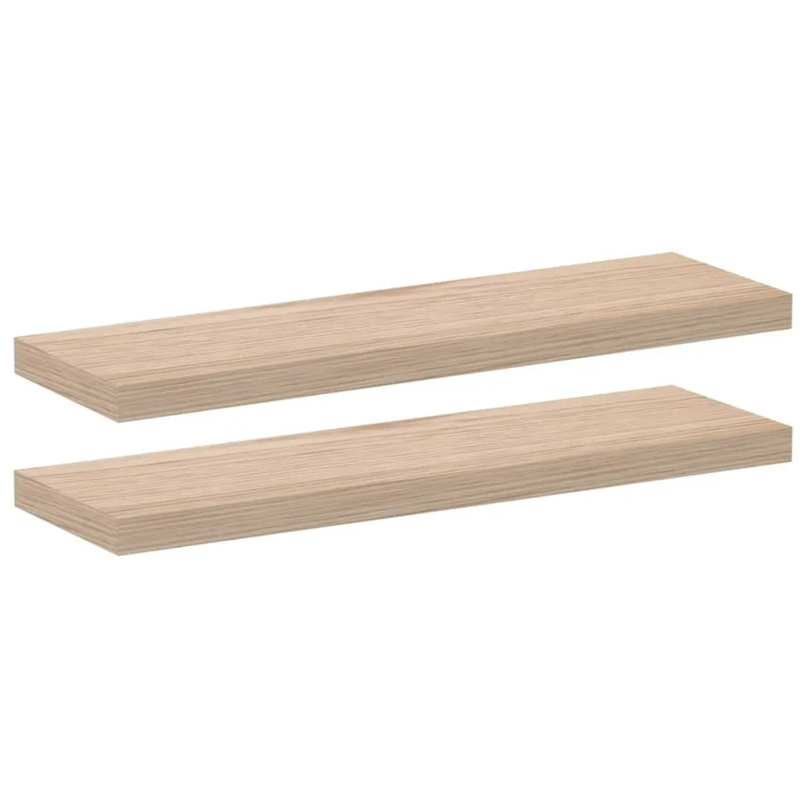 Étagères flottantes 2 pcs 80x23,5x4 cm bois d'ingénierie - 2