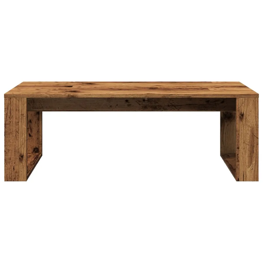 Table basse vieux bois 102x50x35 cm bois d'ingénierie - 4