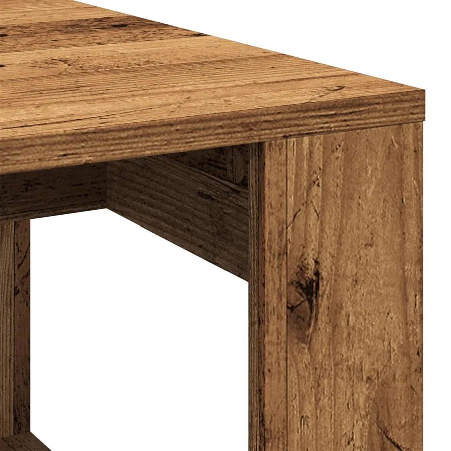 Table basse vieux bois 102x50x35 cm bois d'ingénierie - 7