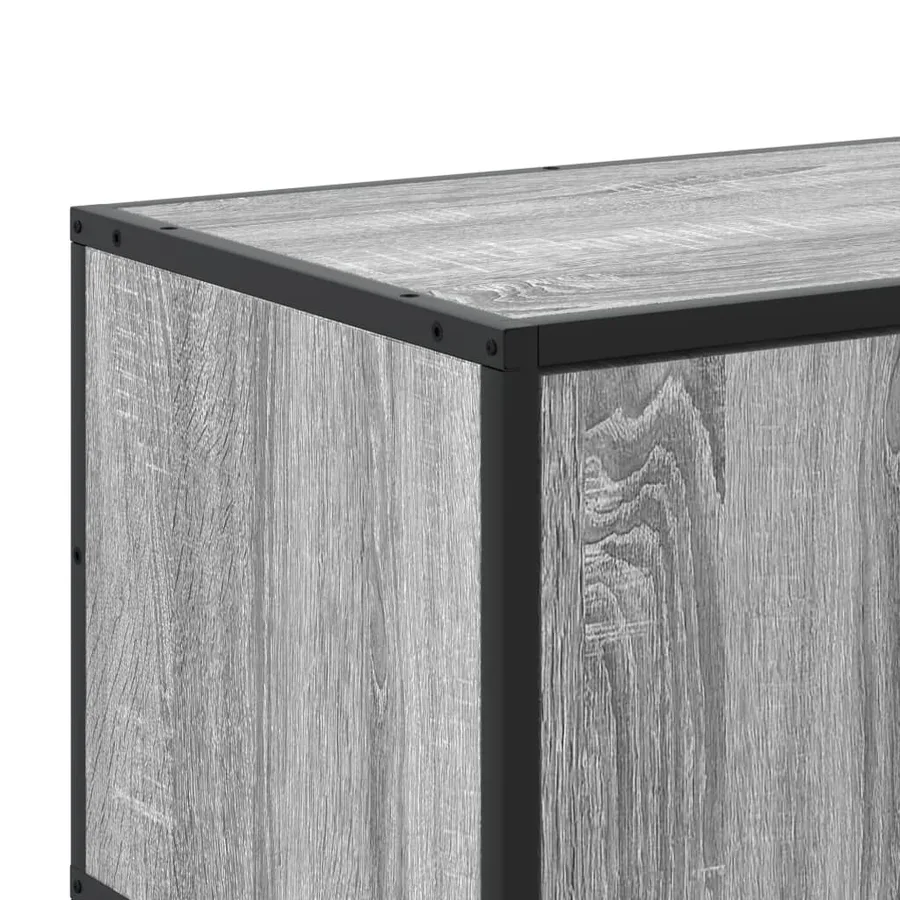 Meuble TV sonoma gris 180x35x41 cm bois d'ingénierie - 8