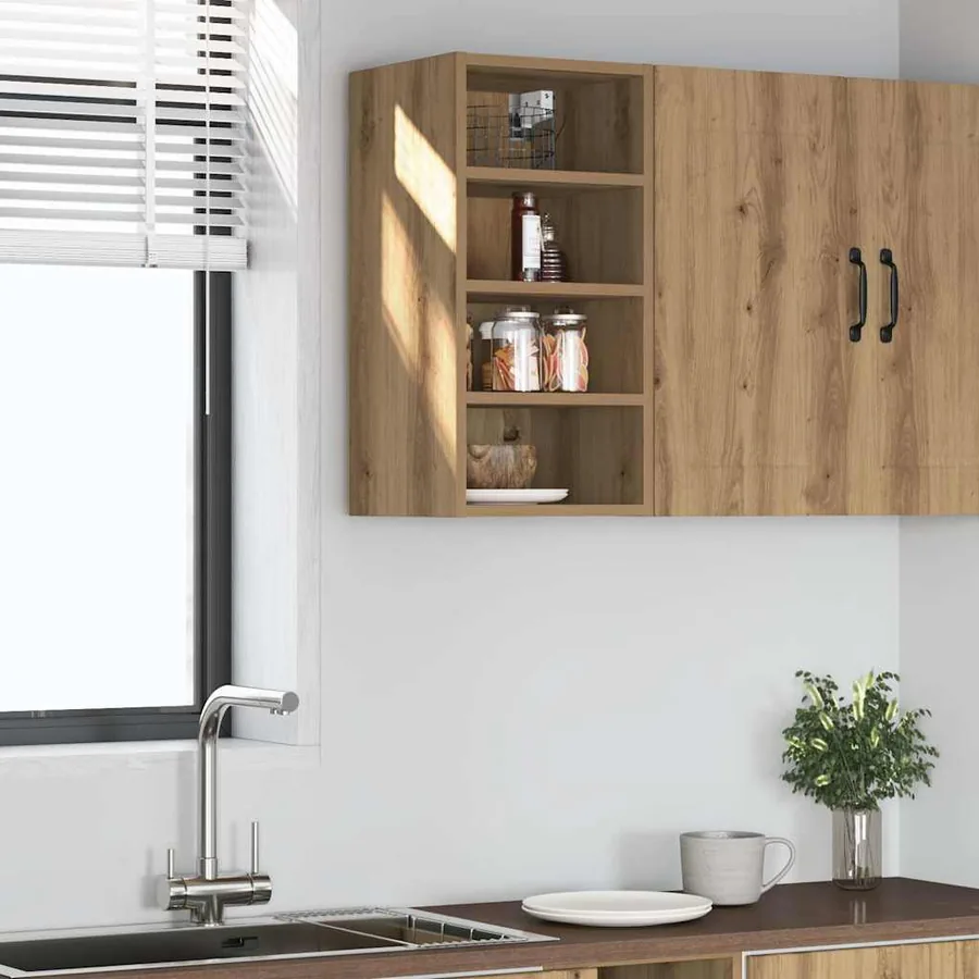 Armoire suspendue "Riga" Chêne artisanal 30 x 29,5 x 60 cm Bois d'ingénierie