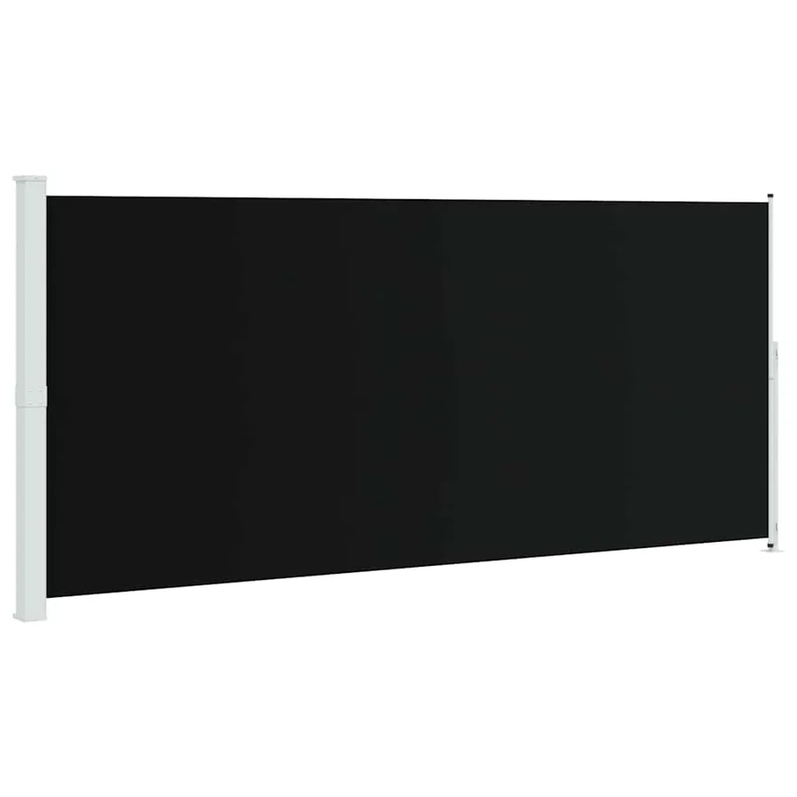 Auvent latéral rétractable de patio 220x500 cm Noir - 2