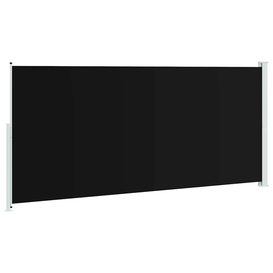 Auvent latéral rétractable de patio 220x500 cm Noir - 6