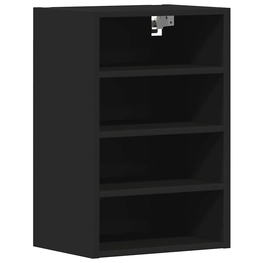 Armoire suspendue "Riga" Noir 40 x 29,5 x 60 cm Bois d'ingénierie - 2