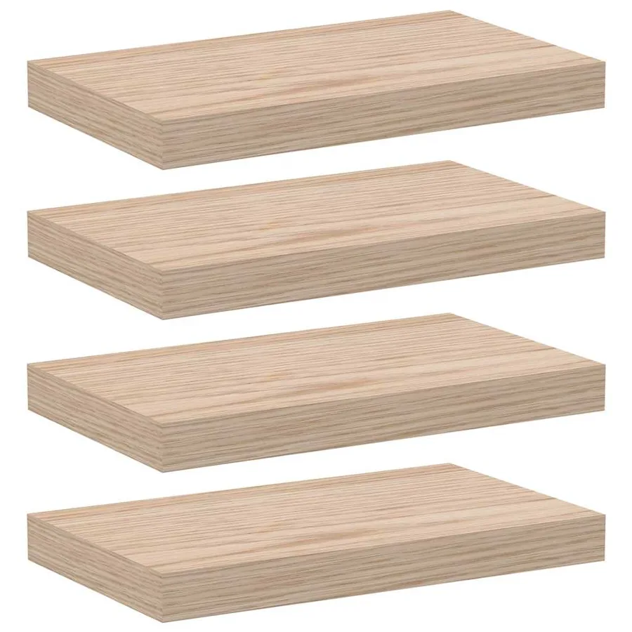 Étagères flottantes 4 pcs 40x23,5x4 cm bois d'ingénierie - 2