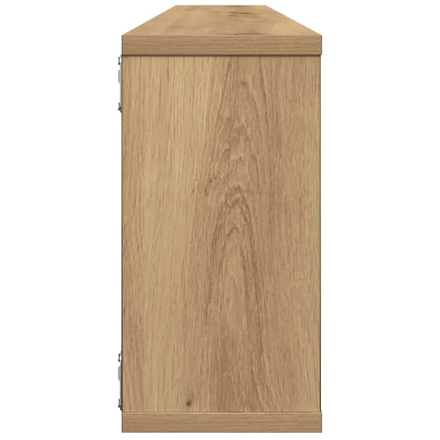 Étagères cube murales 2 pcs chêne artisanal bois ingénierie - 6