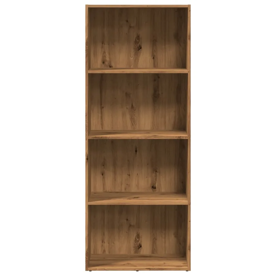 Bibliothèque chêne artisanal 60x30x152 cm bois d'ingénierie - 4