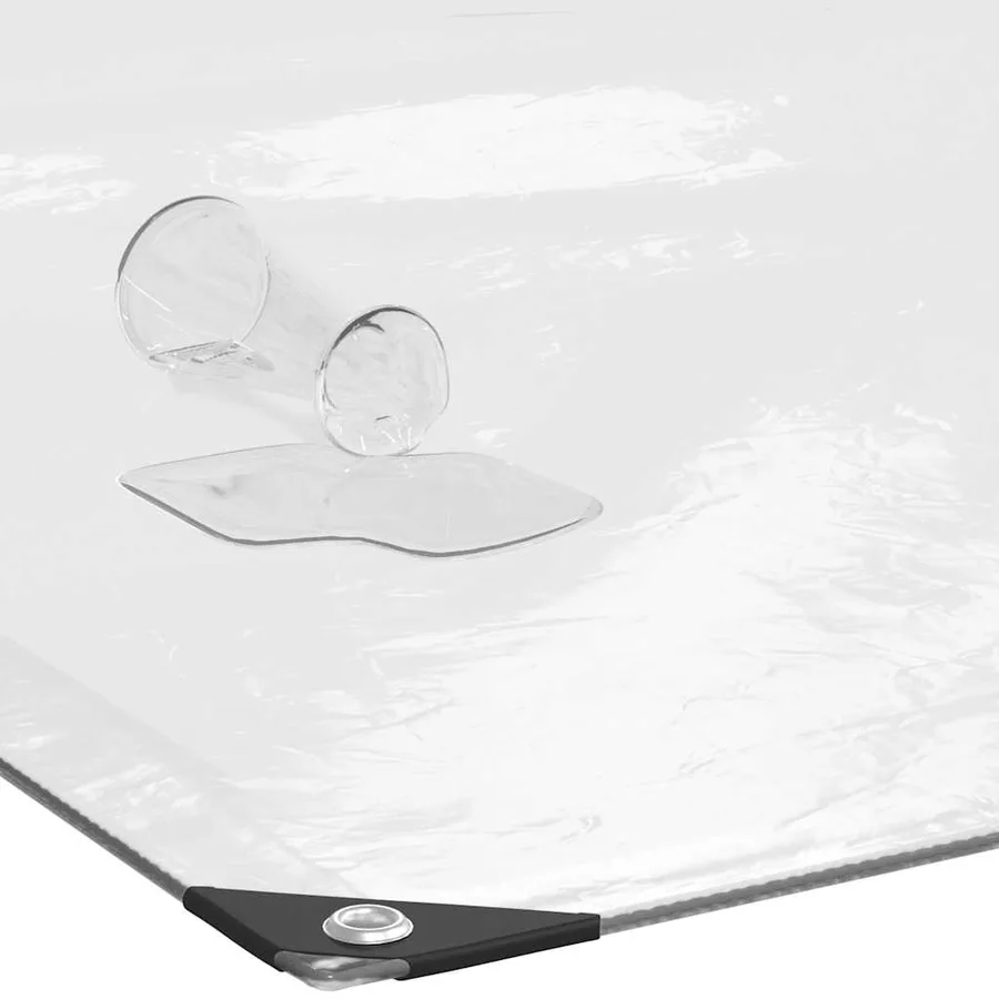Housse de protection plantes avec œillets 2x8 m polyéthylène - 4